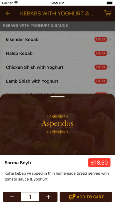 Aspendos Restaurants Screenshot