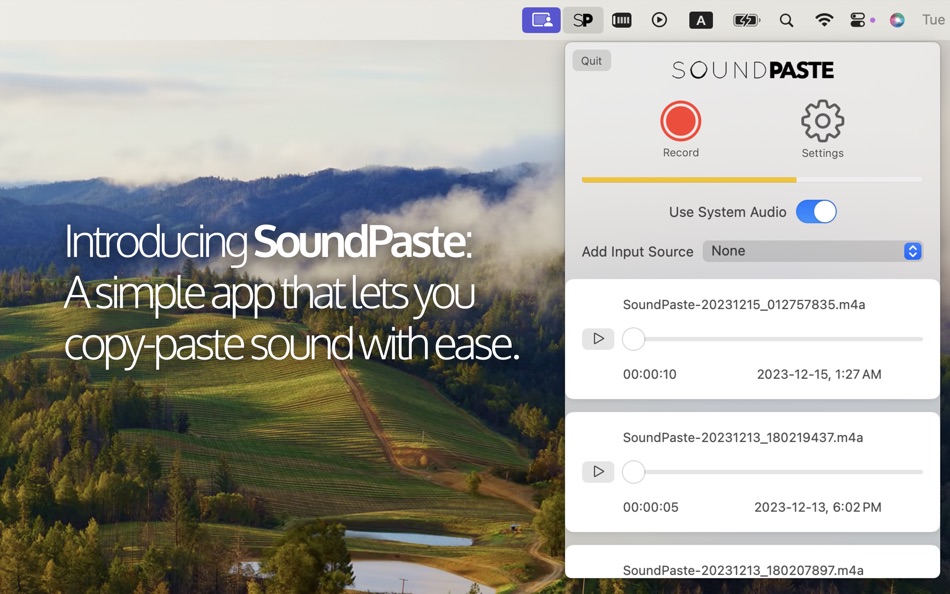 #1. SoundPaste (macOS) 由: Maxim Kuzmenko