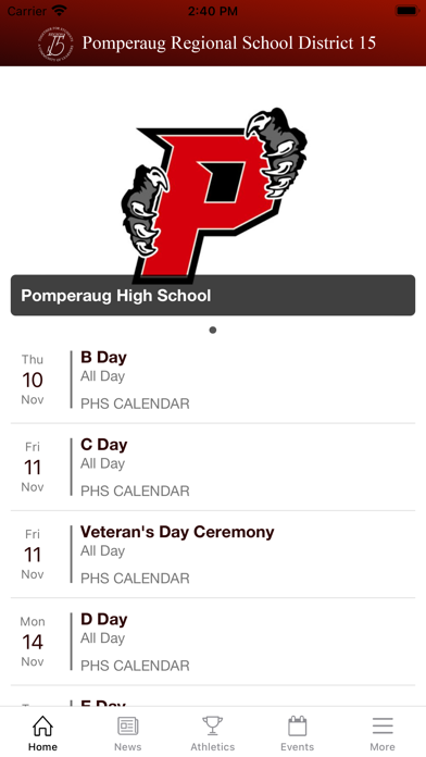 Region 15 Schools CT Screenshot