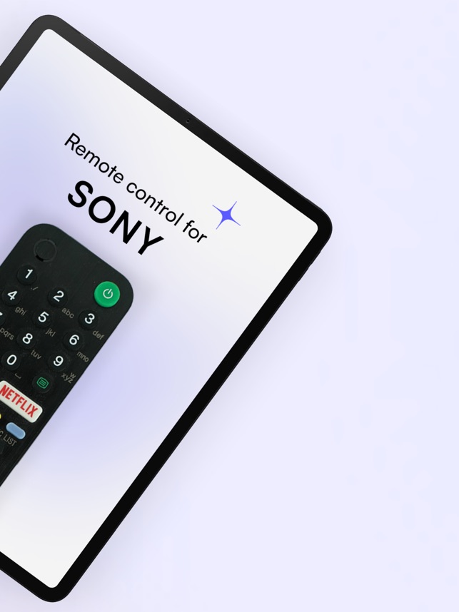 Remote control for Sony en App Store