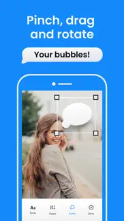 speech bubble: photo captions iphone screenshot 4