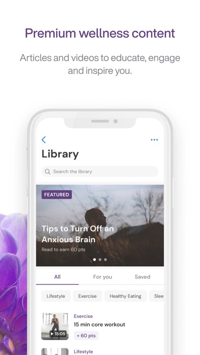 TELUS Health Wellbeing Screenshot