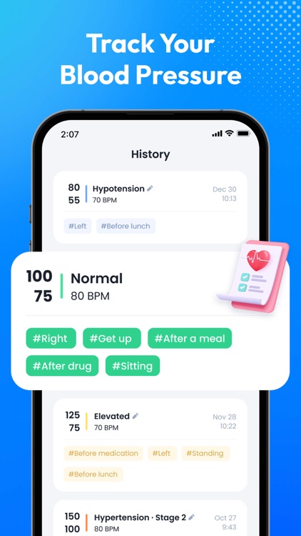 Blood Pressure App-BP Tracker
