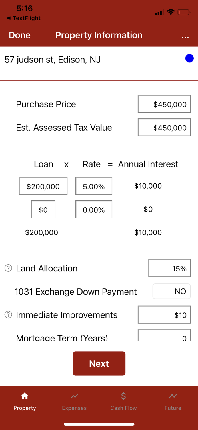 Investment Property Analyzer