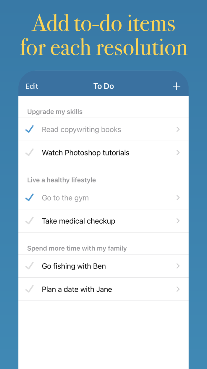 Resolutions 2023 - New Year