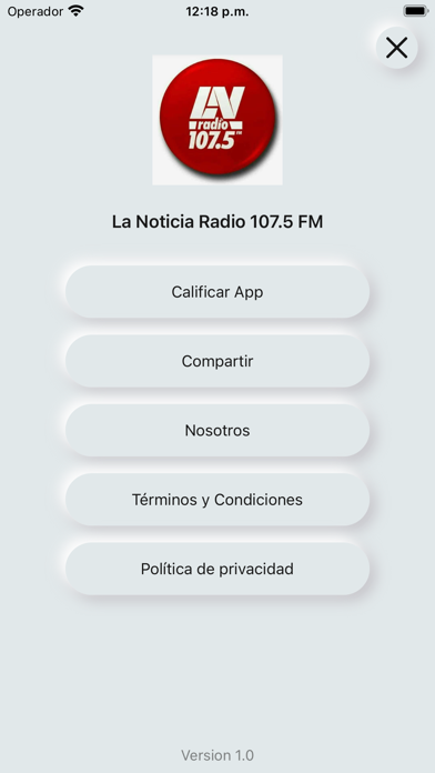 La Noticia Radio 107.5 FM Screenshot