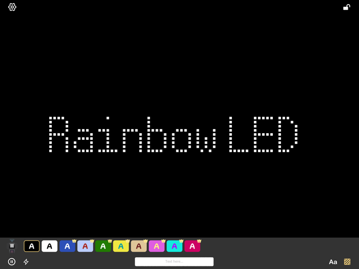 Rainbow LED Banner