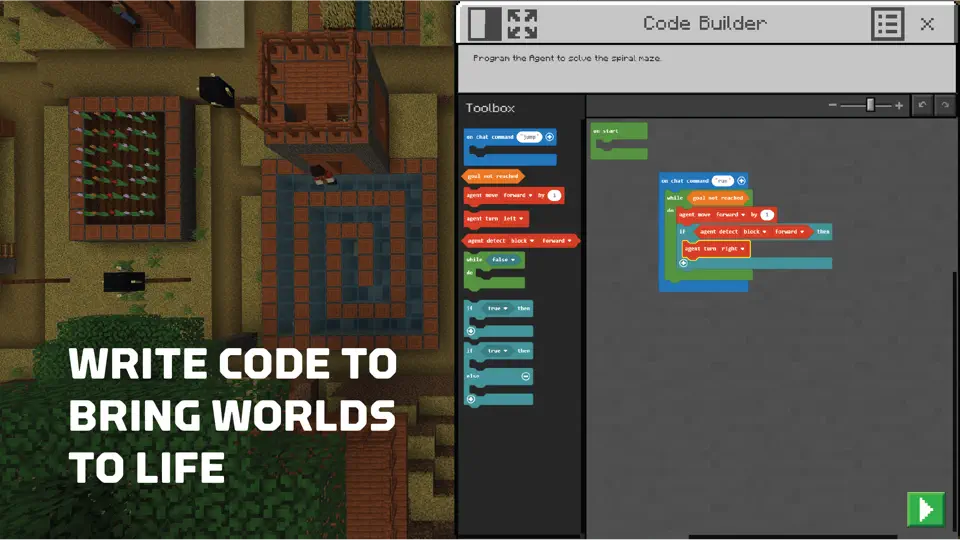Captura de pantalla de Minecraft Education en iPhone 3