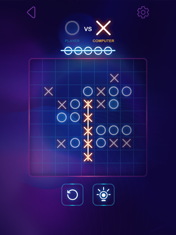 Screenshot #4 for Tic Tac Toe Glow - XOXO