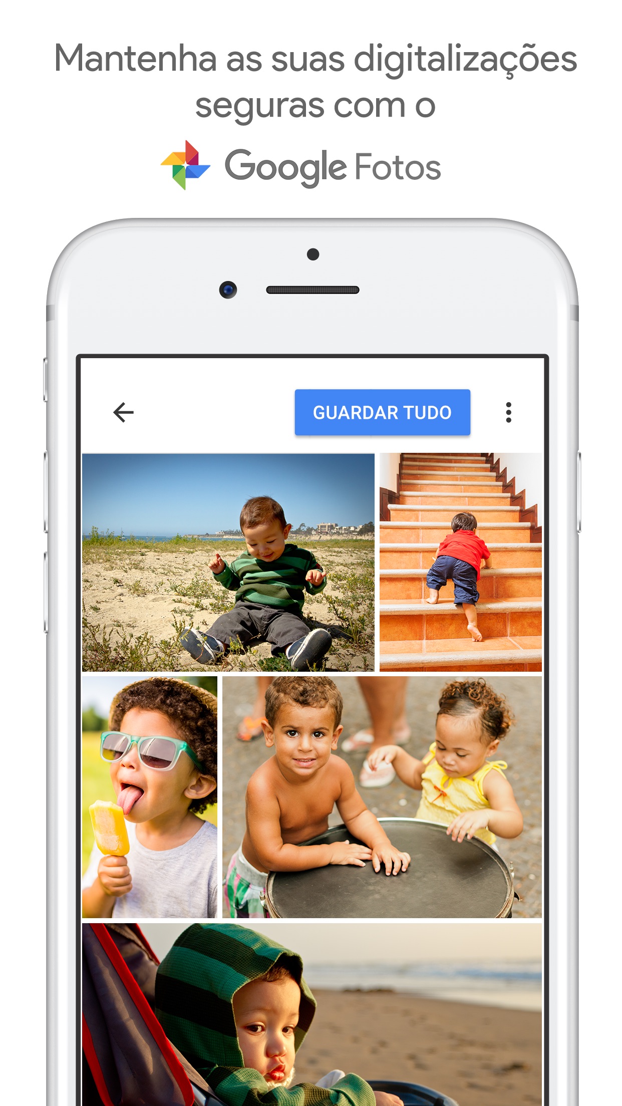 Screenshot do app PhotoScan do Google Fotos