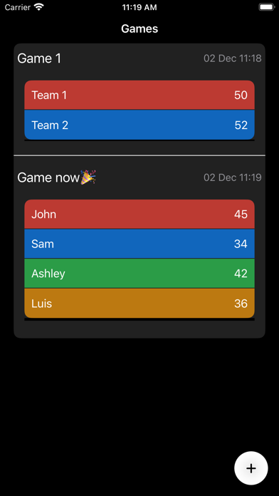 Skorr Scoreboard Screenshot