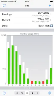 meter readings iphone screenshot 2