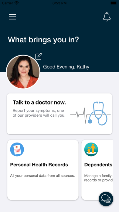GenieMD Telehealth Screenshot
