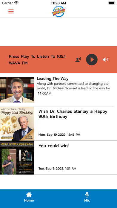 Screenshot #1 pour 105.1 WAVA