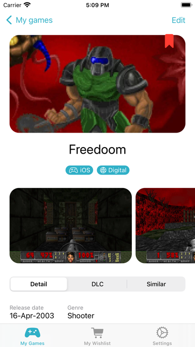 Games Library Screenshot
