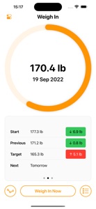 Weigh In: Weight Tracker screenshot #2 for iPhone