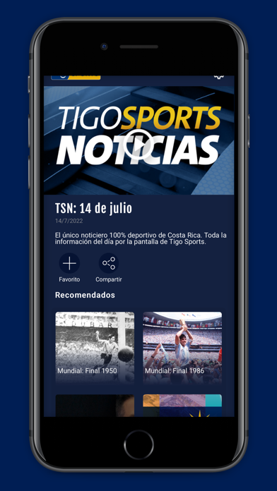 Tigo Sports Costa Rica Screenshot