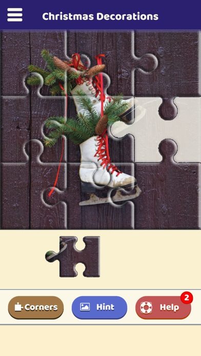 Screenshot #1 pour Christmas Decorations Puzzle