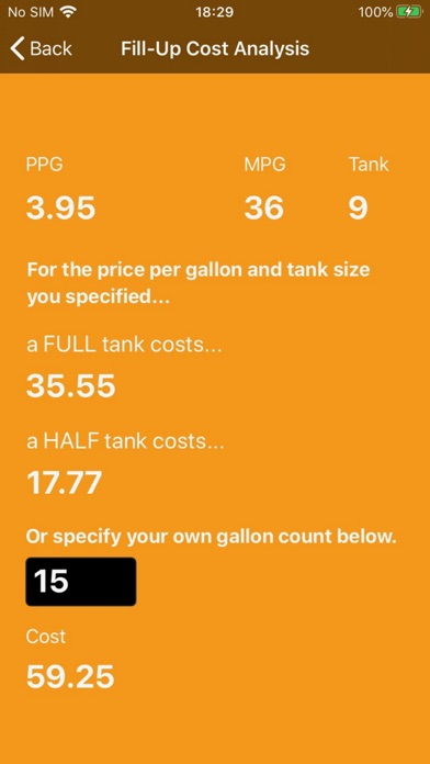 FuelAdvisor for iPhone Screenshot