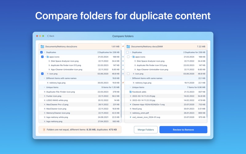Duplicate File Finder Pro Screenshot