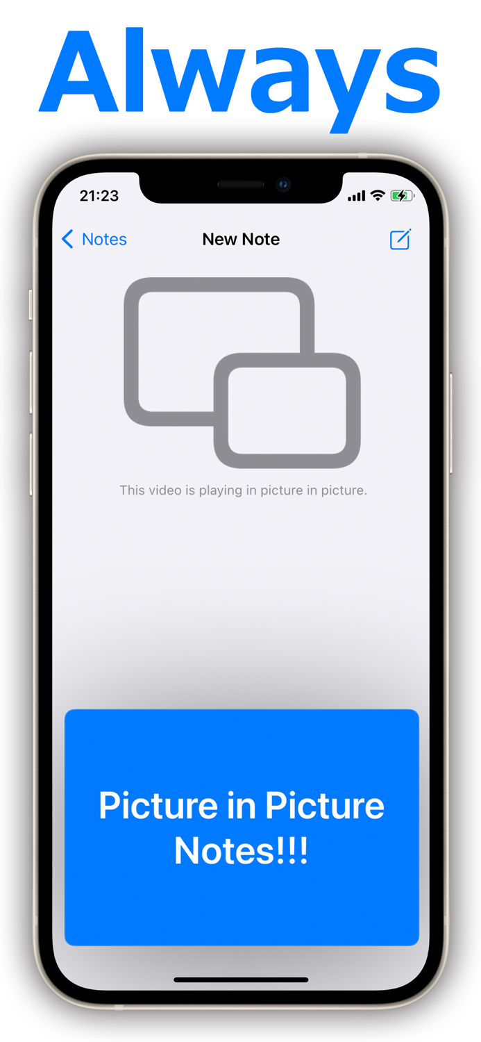 Picture in Picture Notes - PiP