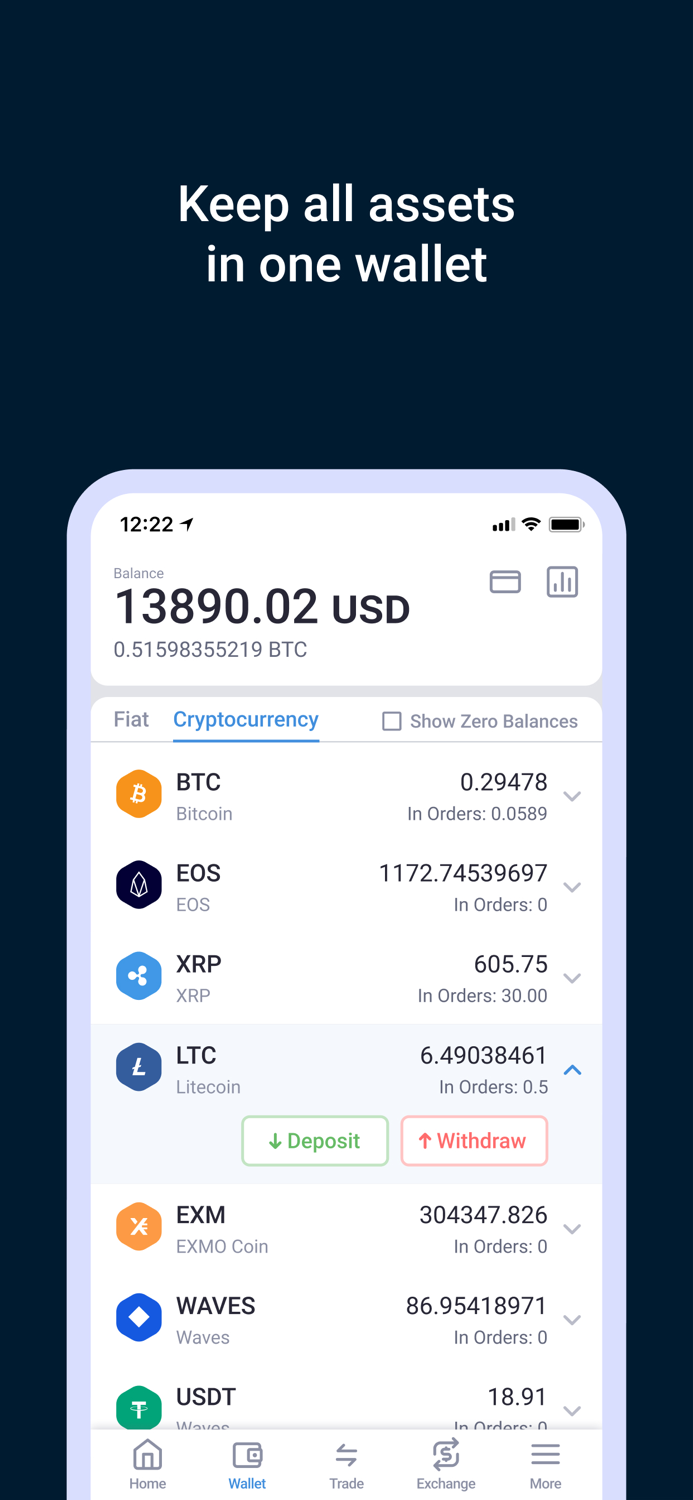 EXMO Cryptocurrency Exchange