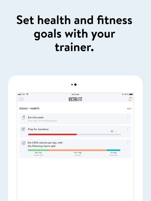 VICTRII FIT iPad screenshot 6 - Health & Fitness app