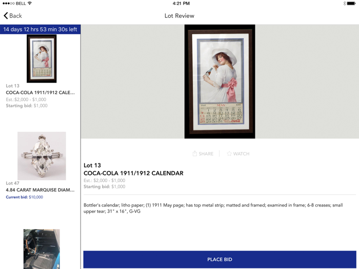 Opfer Auction Online