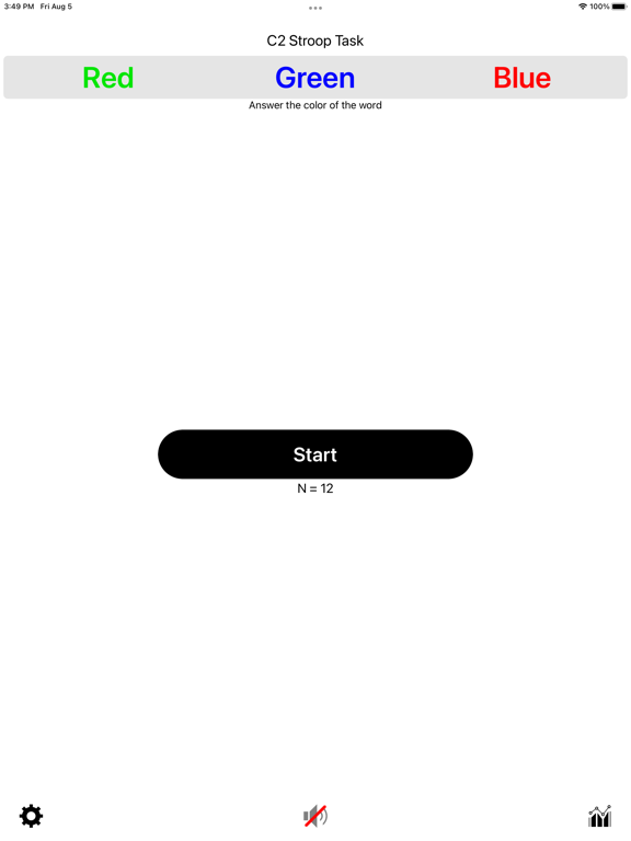 Screenshot #4 pour C2 Stroop Task