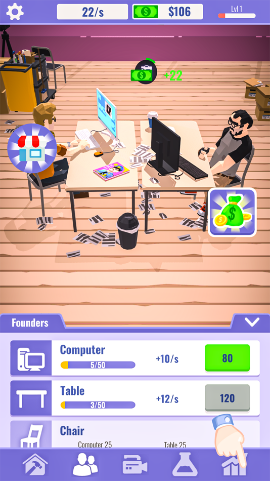 #2. Startup Office Idle (iOS) 由: MOBASO