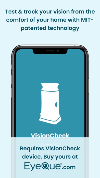 EyeQue VisionCheck Screenshot