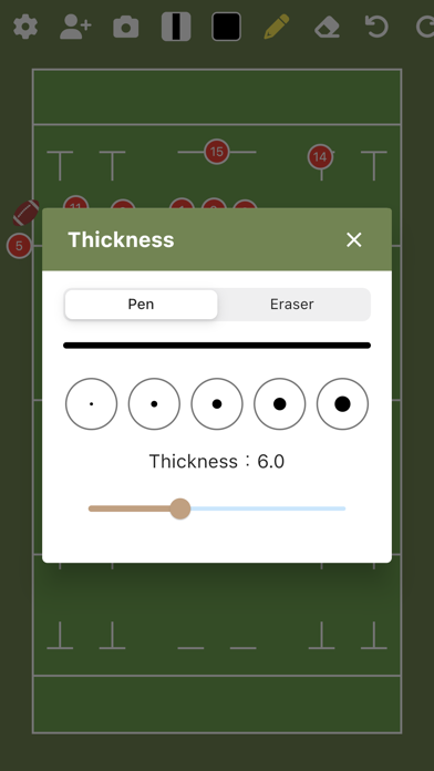 Rugby Tactic Board Screenshot