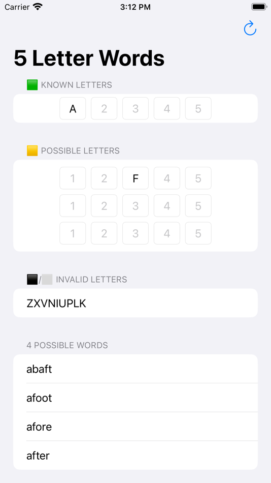 #2. Martin - 5 Letter Words Finder (iOS) 由: Brandon Young