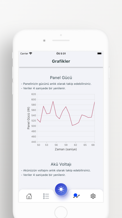 Solar Ekran BLE Screenshot