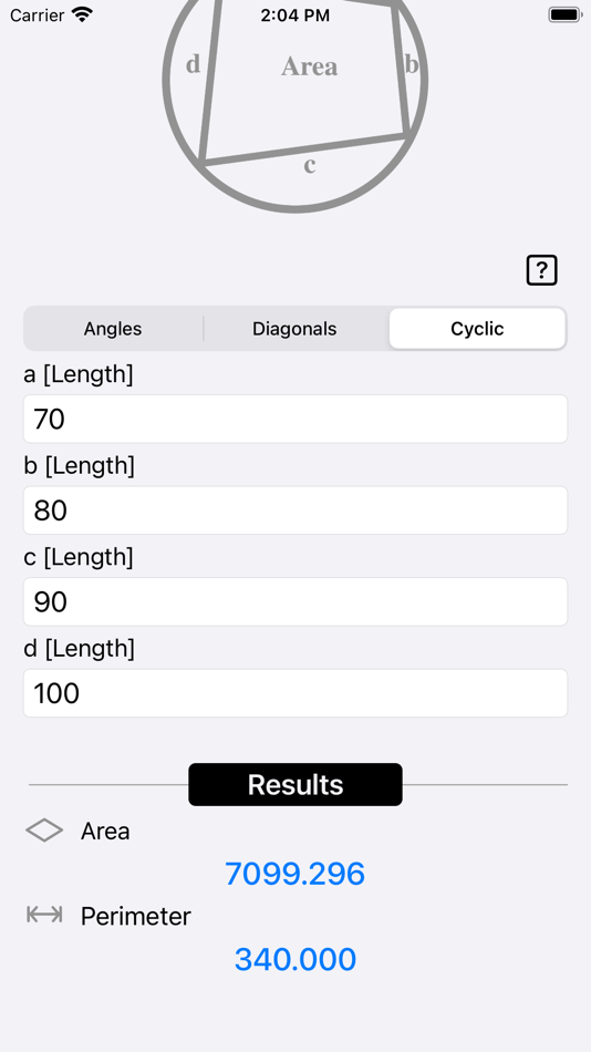 #6. Quadrilateral Calculator (iOS) By: Heng Jia Liang