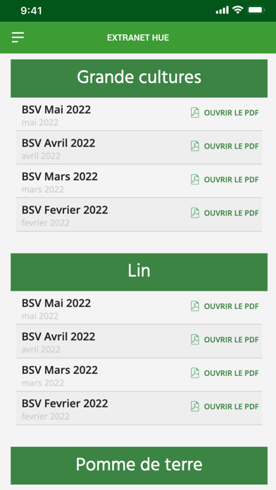 Hue Négoce Screenshot