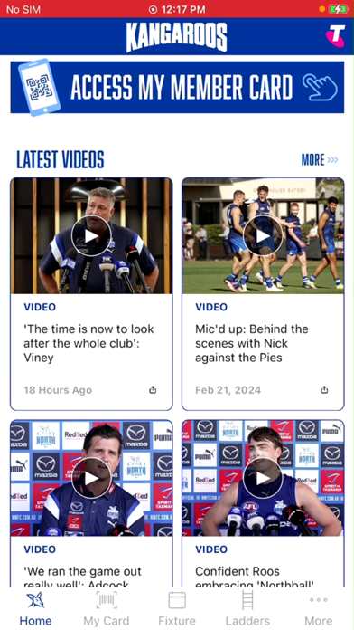 North Melbourne Official App Screenshot