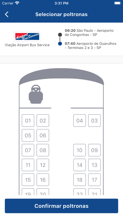 Viação Airport Bus Service Screenshot