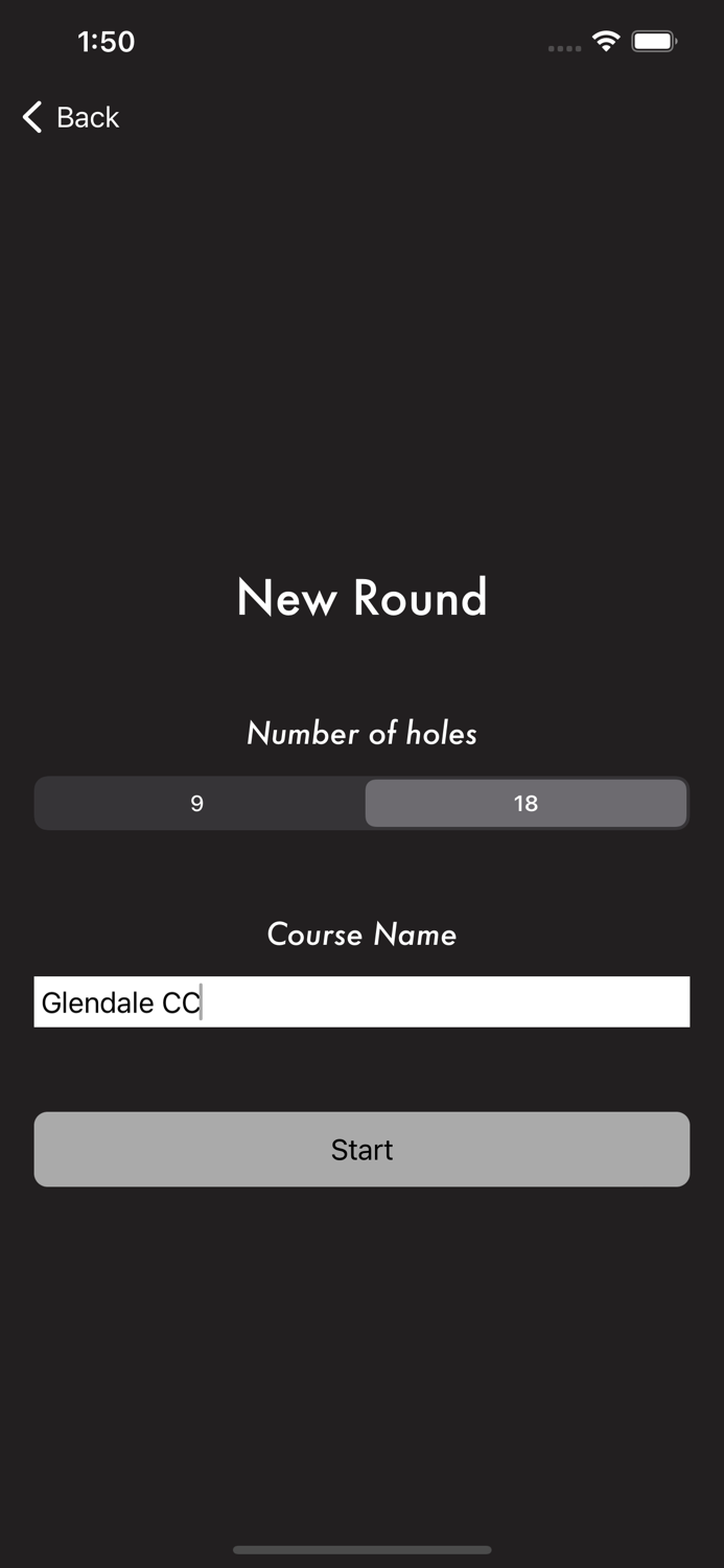 Golf Mental Scorecard