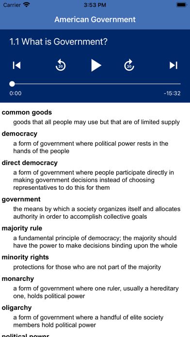 American Government Screenshot