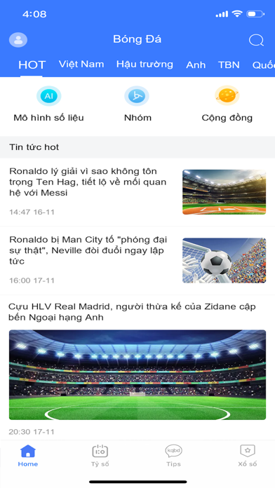 Bóngđá - Tỷ số trực tiếp Screenshot