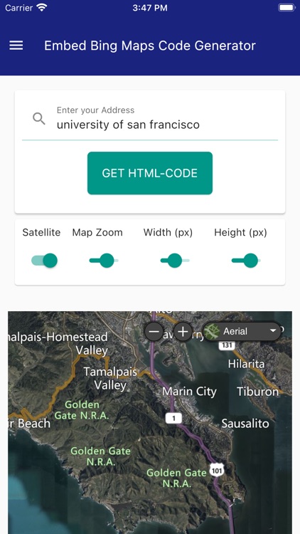 Embed Bing Maps Generator