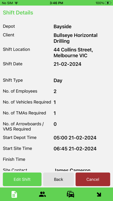 TC Operations Screenshot