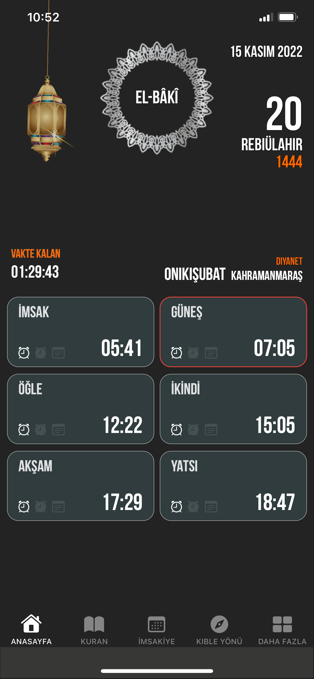 Namaz Vakitleri: Diyanet