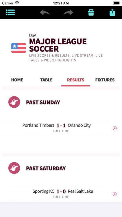 Latestscore.net: Major Soccer