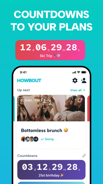 Howbout: Social calendar Screenshot