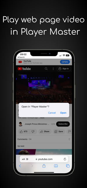 ‎Player Master — zrzut ekranu odtwarzacza wideo