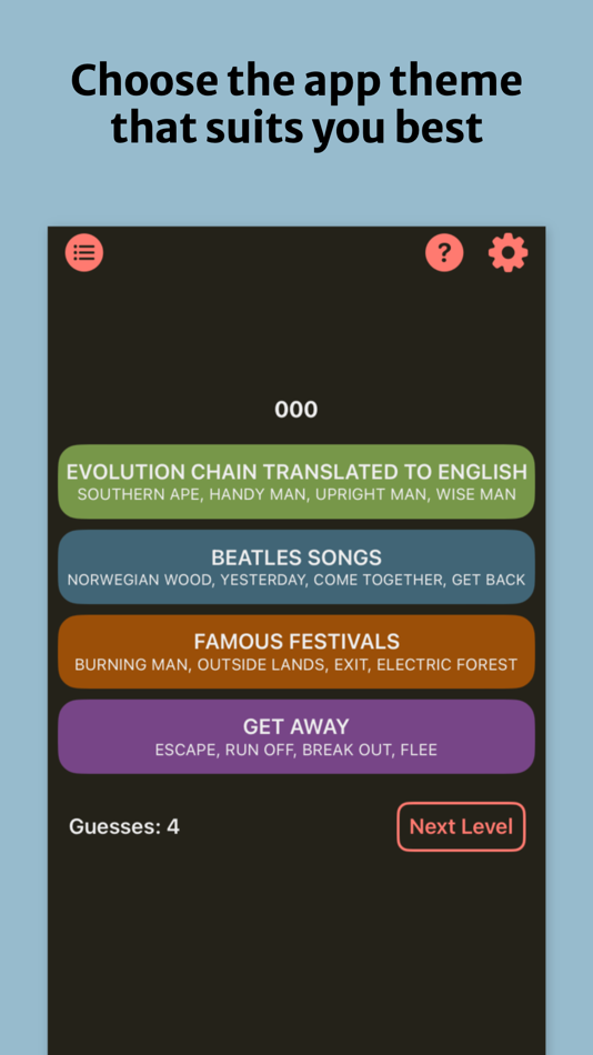 #8. Connect Only: Association Game (iOS) 由: Volodymyr Dudchak