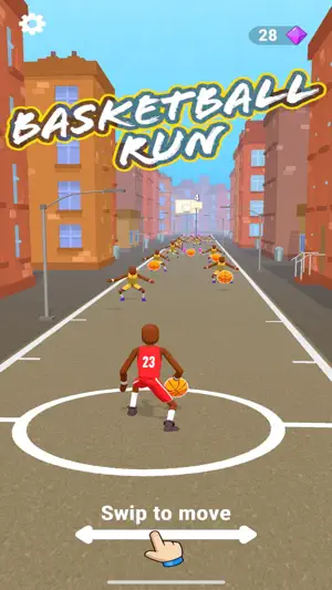Basketball Run - 3D screenshot 1