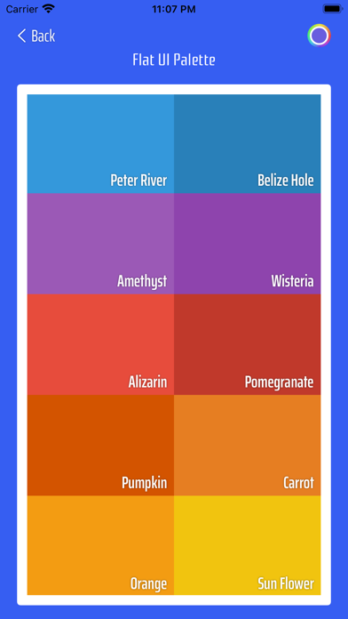 Color Palettes - Nice Colors Screenshot